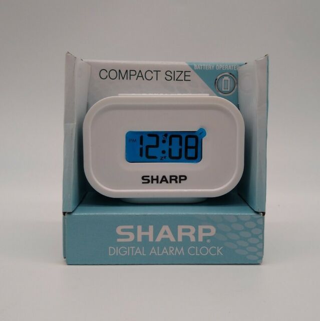 sharp battery alarm clock